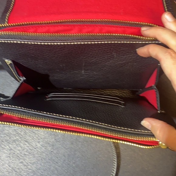 Dooney & Bourke Black Pebble Leather Crossbody GUC - Picture 4 of 13